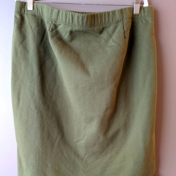 Eileen Fisher cotton Terry skirt L - Picture 2 of 6